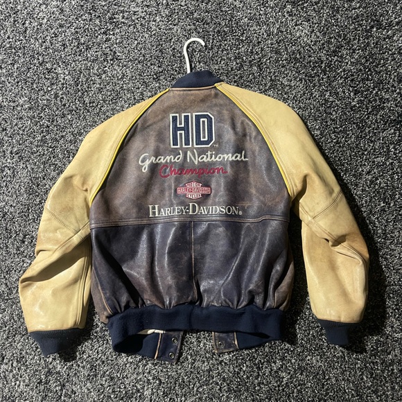 Harley-Davidson Jackets & Blazers - Harley-Davidson Two-Tone Leather Jacket